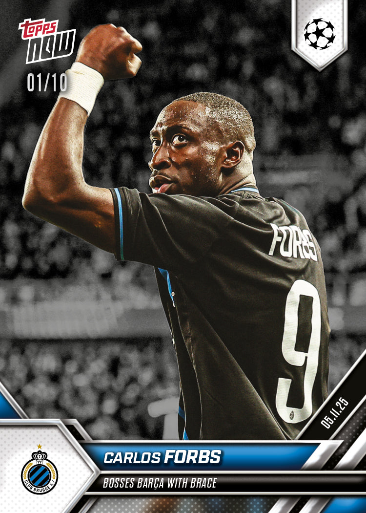 Carlos Forbs - 2025-26 UCL Topps NOW - Card 46 - PR: 118 - Image 4