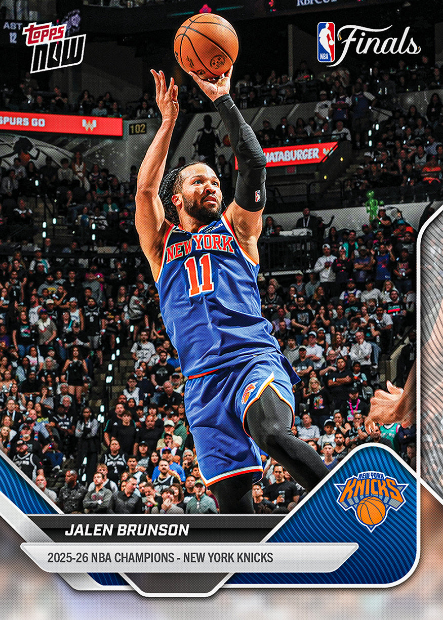 2026 NBA Champions - New York Knicks - NBA Topps NOW 16-Card Team Set - PR: 65941 - Image 9