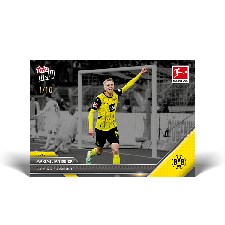 Maximilian Beier - 2024-25 Bundesliga Topps NOW Card 153 - PR: 141 - Image 5