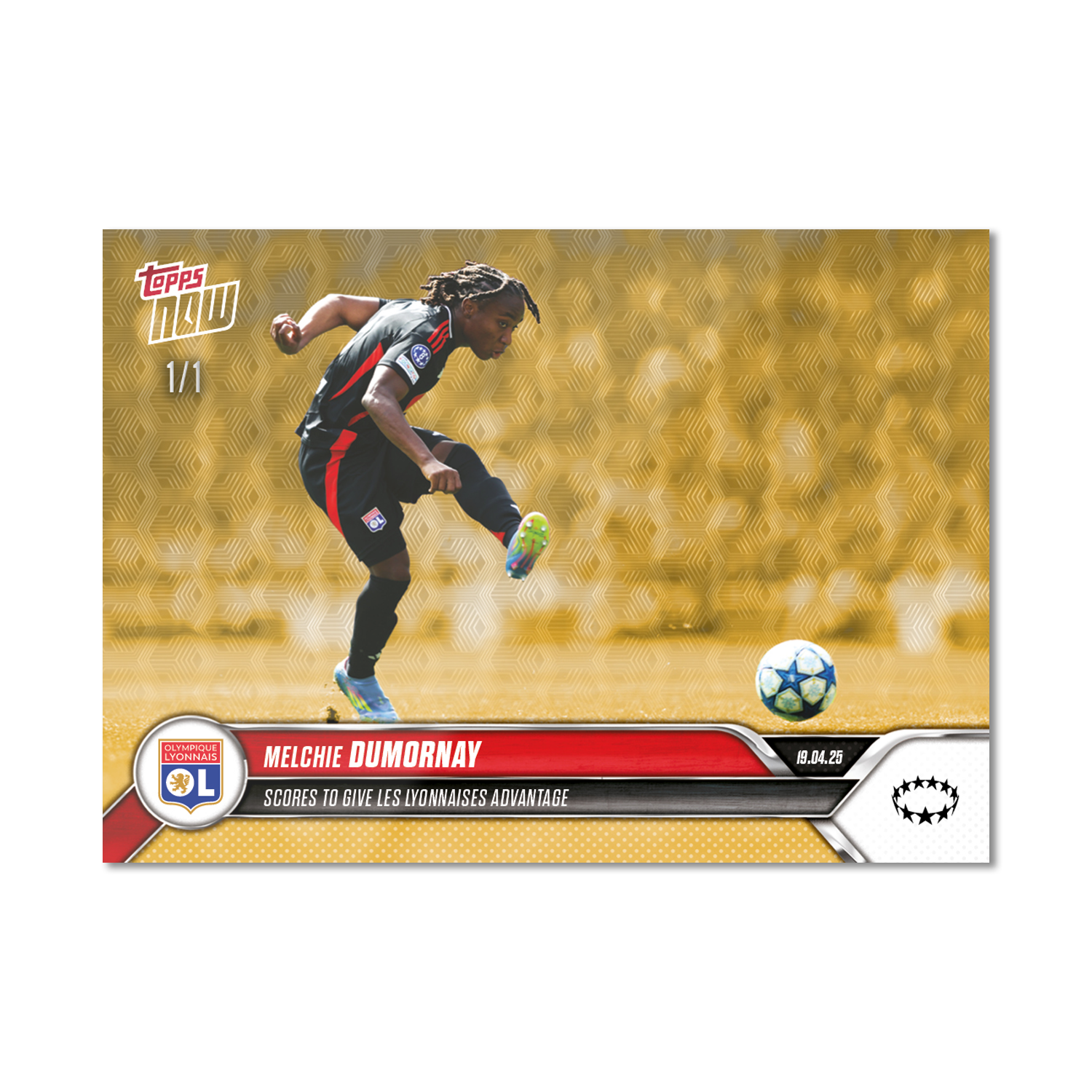 Melchie Dumornay - 2024-25 UWCL Topps NOW - Card 22 - PR: 125 - Image 2