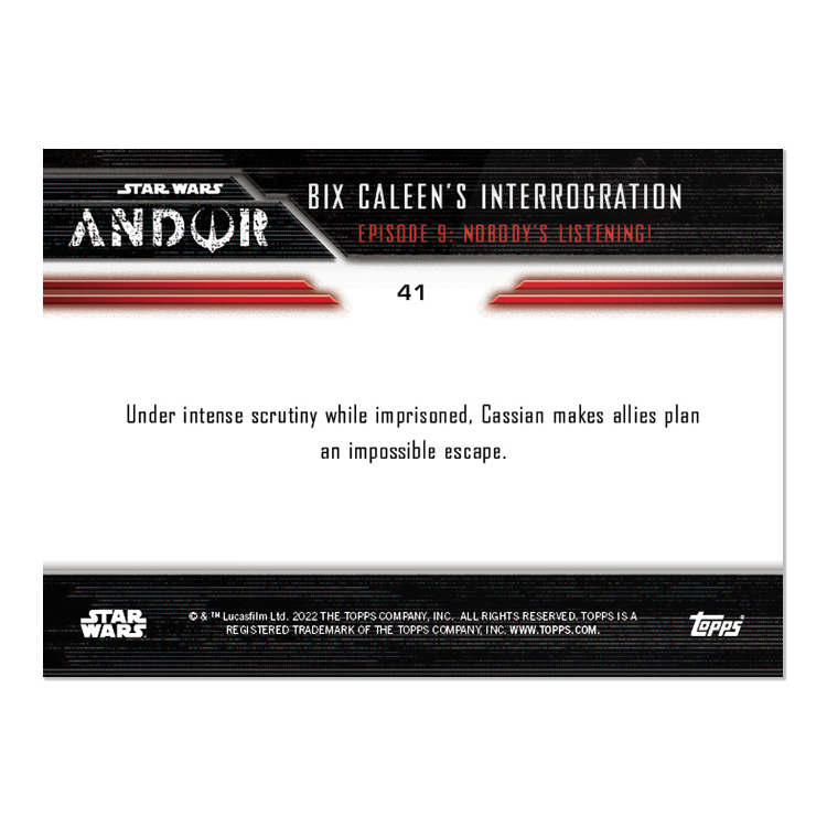 2022 TOPPS NOW Star Wars: Andor Episode 9 - 5 Card Set - PR: 663 - Image 3