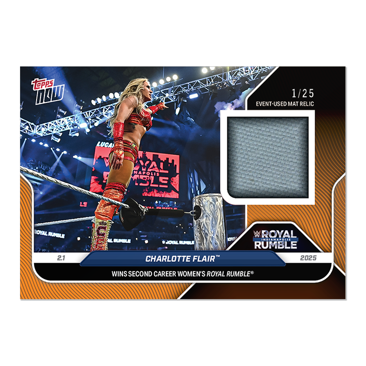 Charlotte Flair™ - 2025 WWE Topps NOW - Card 13 - LOOK FOR RELICS & AUTO-RELICS - PR: 2325 - Image 3
