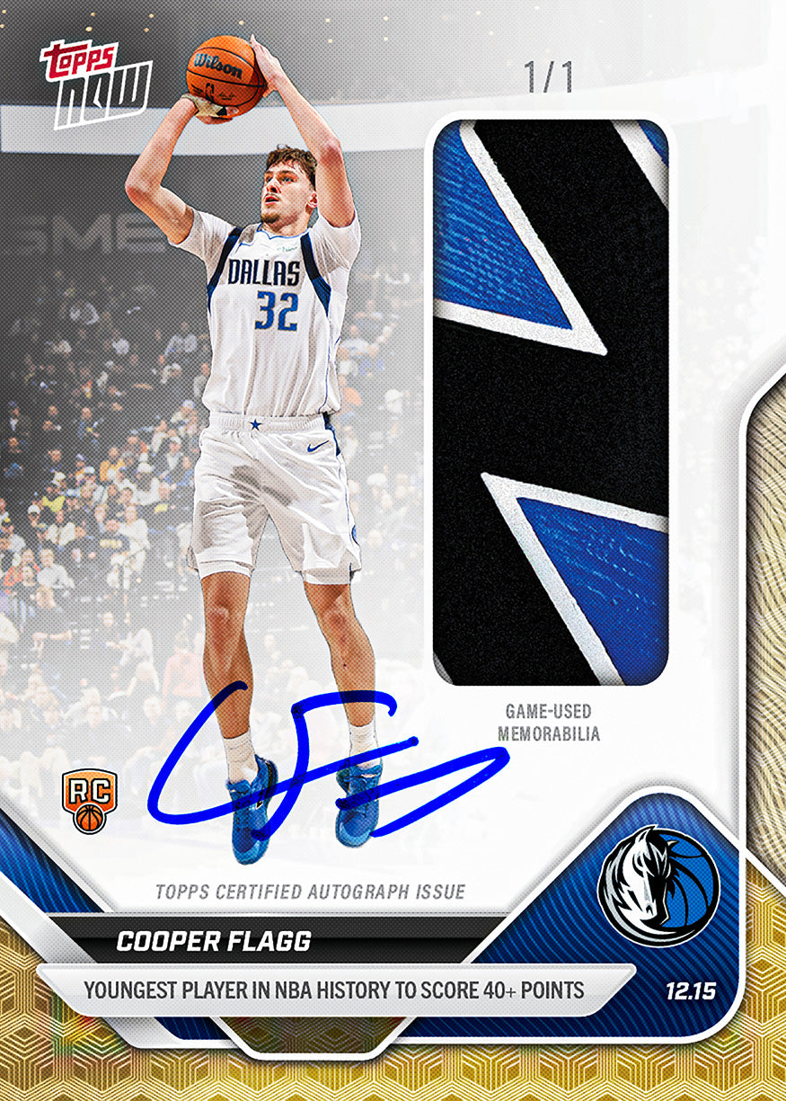 Cooper Flagg - 2025-26 NBA Topps NOW - Card 86 - PR: 42224 - Image 2