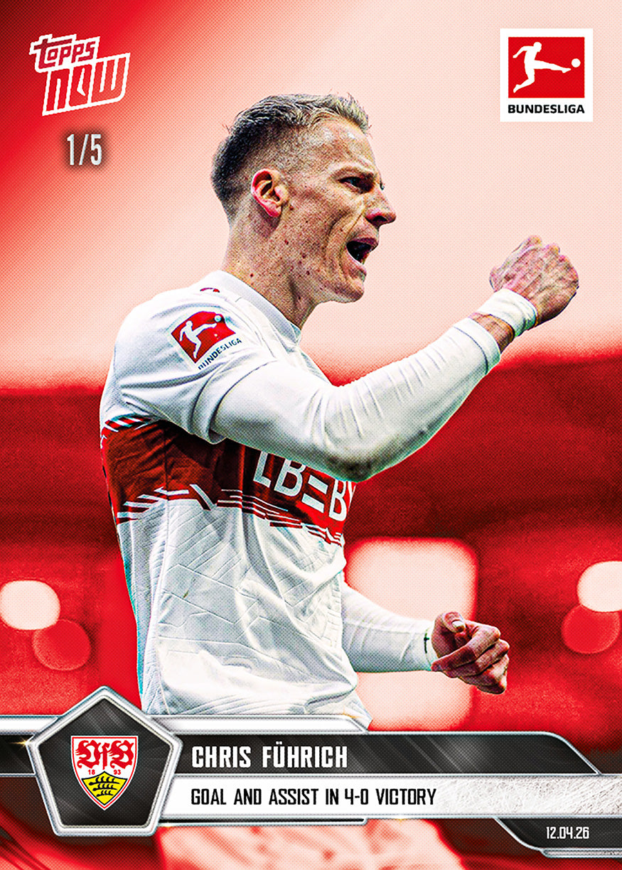 Chris Führich - 2025-26 Bundesliga Topps NOW - Card 170 - PR: 261 - Image 3