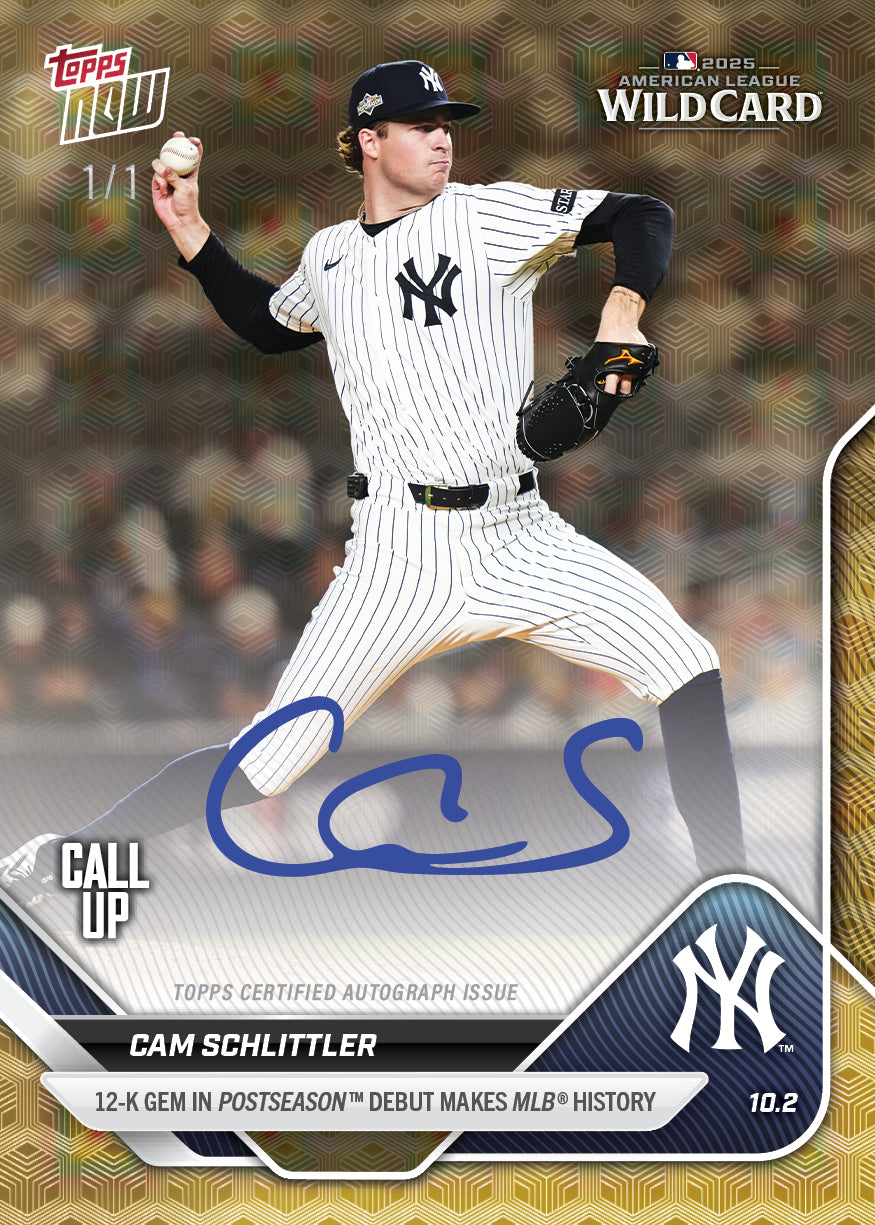 Cam Schlittler - 2025 MLB Topps NOW - Card 817 - PR: 18809 - Image 2