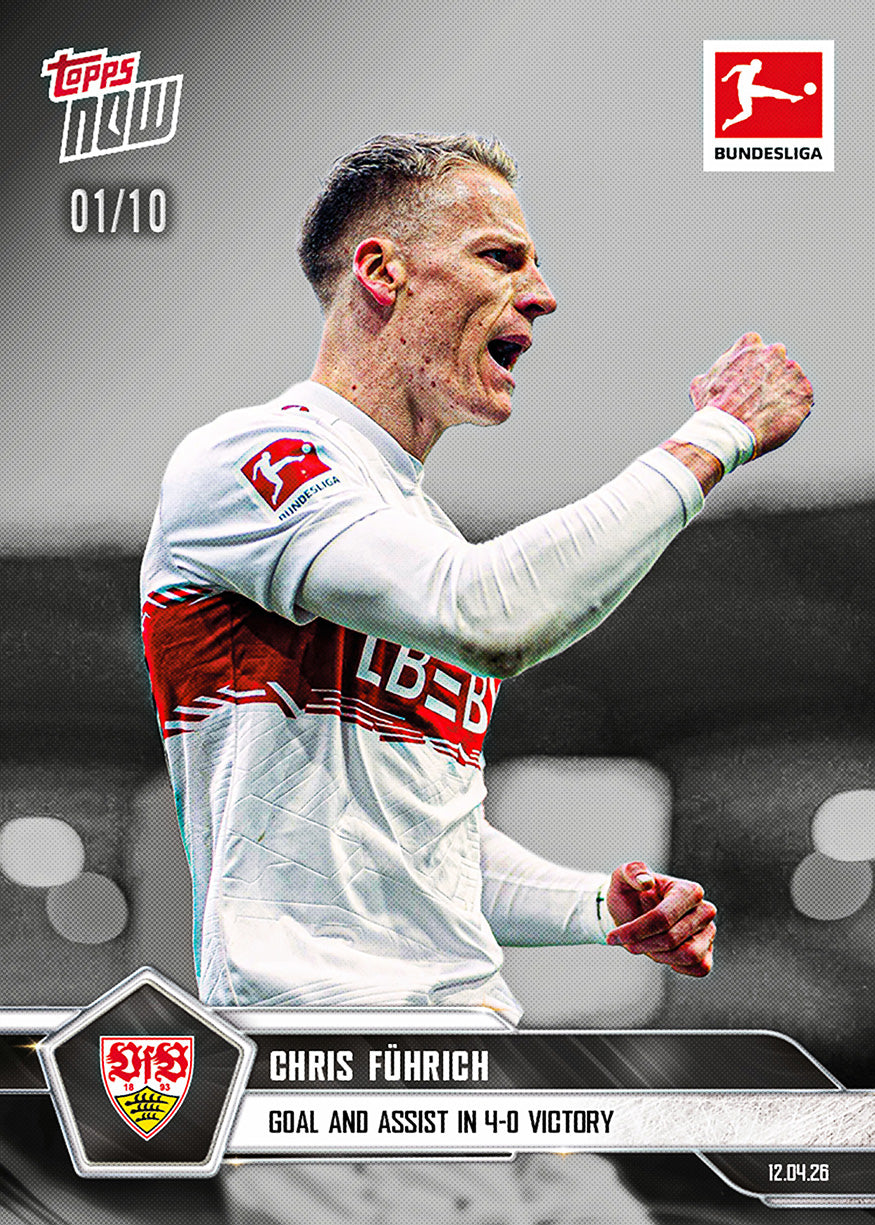 Chris Führich - 2025-26 Bundesliga Topps NOW - Card 170 - PR: 261 - Image 4