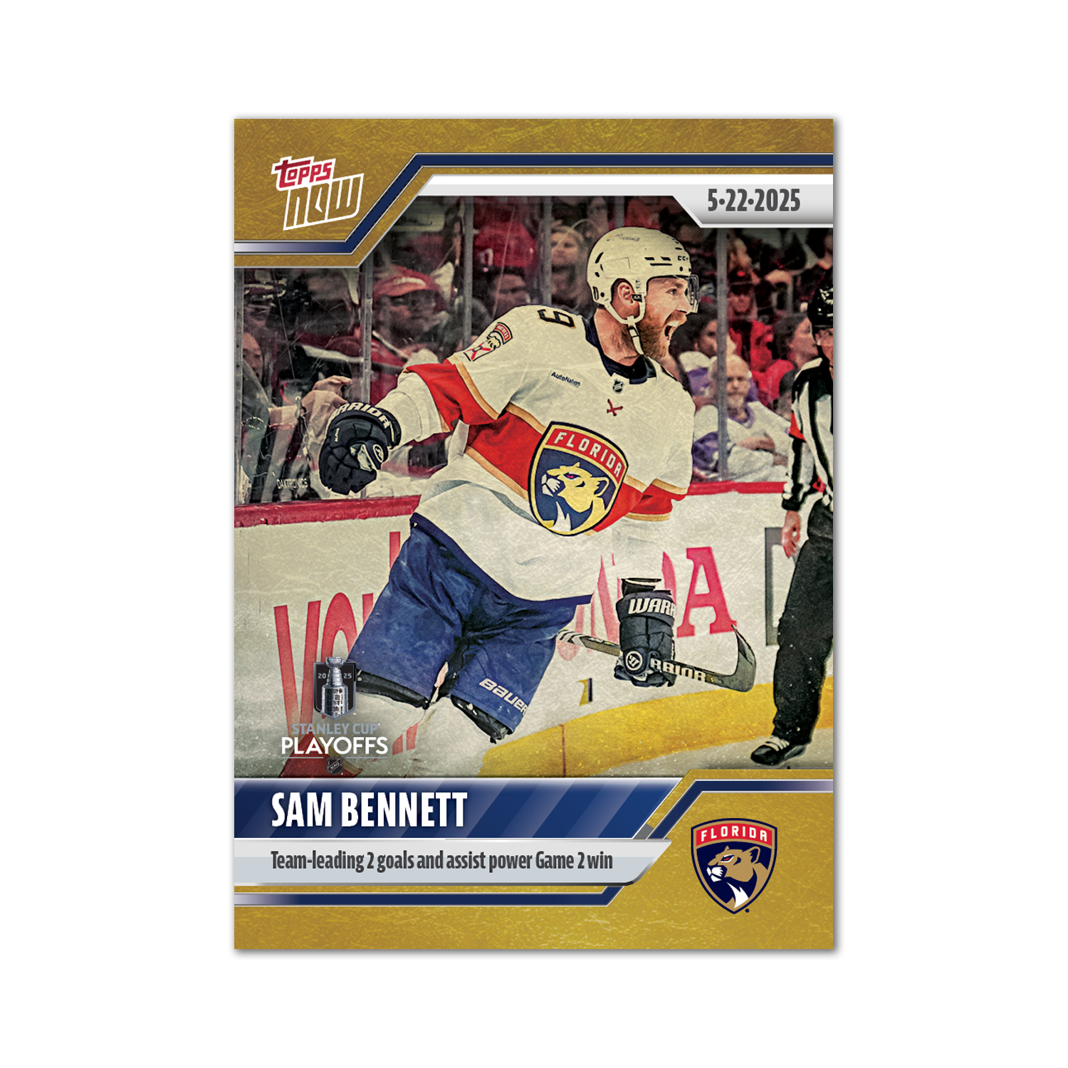 Sam Bennett - 2024-25 NHL Topps NOW - Sticker # 191 Pack - PR: 140 - Image 2