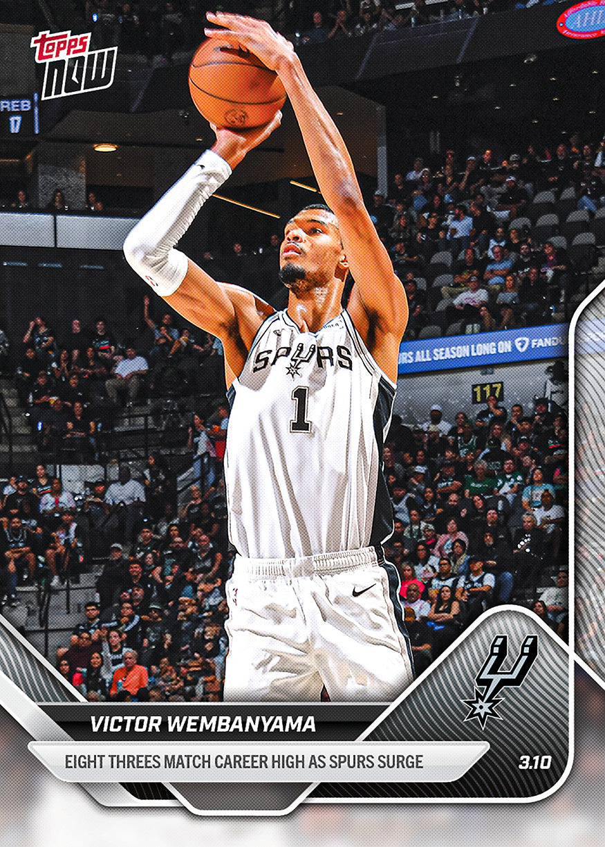 Victor Wembanyama - 2025-26 NBA Topps NOW - Card 203 - PR: 2247