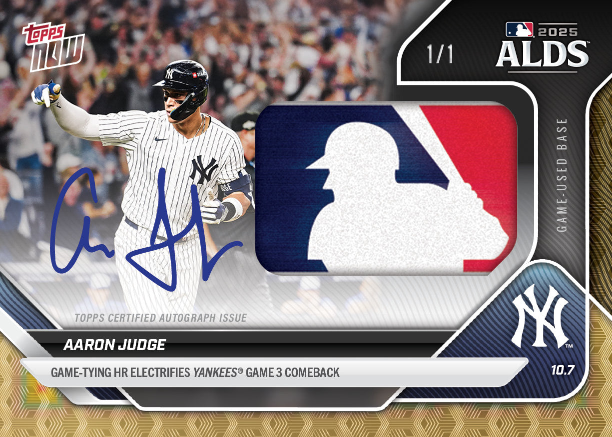 Alternative view of Aaron Judge - 2025 MLB Topps NOW - Card 838 - PR: 8219