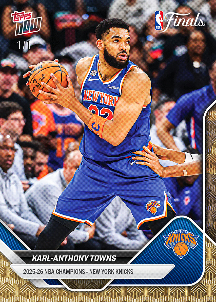 2026 NBA Champions - New York Knicks - NBA Topps NOW 16-Card Team Set - PR: 65941 - Image 7