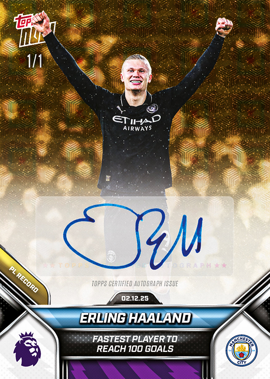 Erling Haaland - 2025-26 Premier League Topps NOW - Card 68 - PR: 3526 - Image 2
