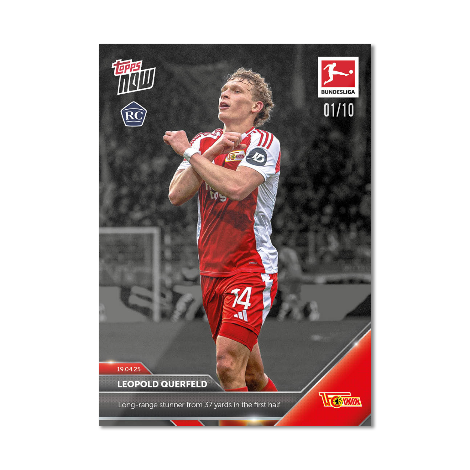 Leopold Querfeld - 2024-25 Bundesliga Topps NOW Card 169 - PR: 385 - Image 5