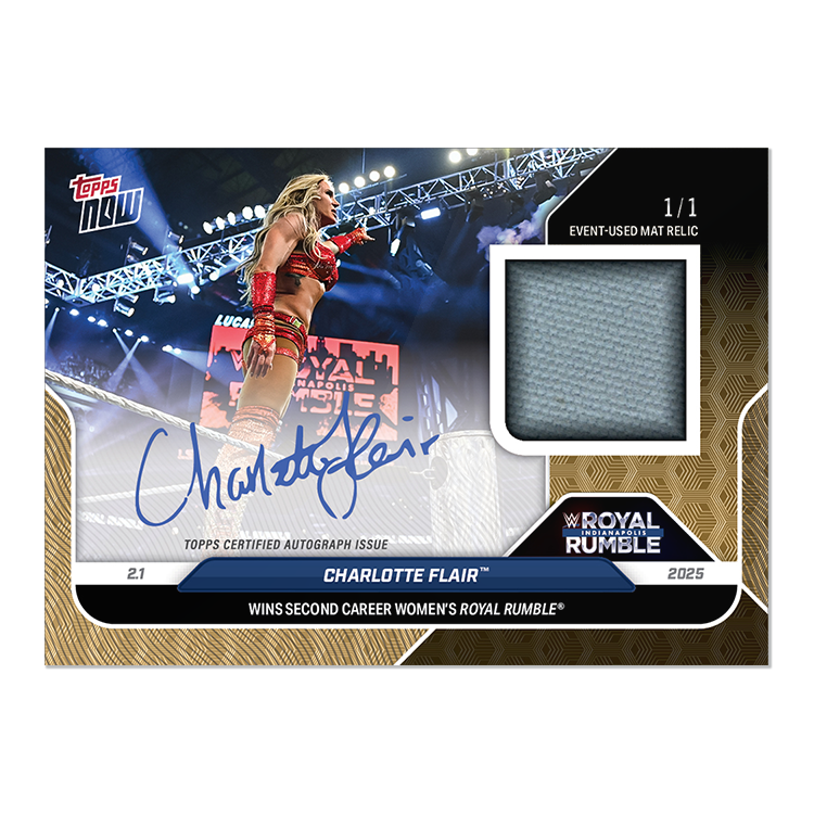 Charlotte Flair™ - 2025 WWE Topps NOW - Card 13 - LOOK FOR RELICS & AUTO-RELICS - PR: 2325 - Image 2