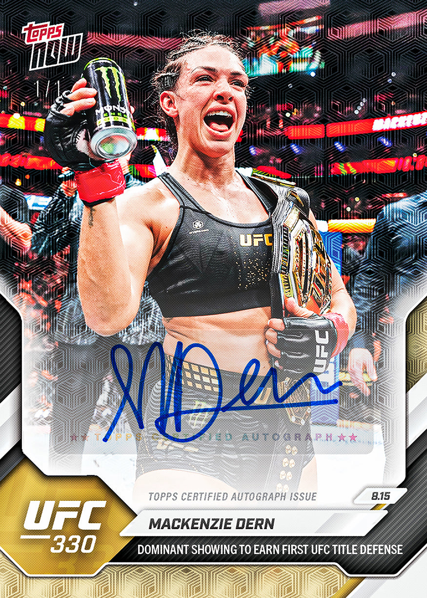 Mackenzie Dern - 2026 UFC Topps NOW - Card 29 - PR: 1844 - Image 2
