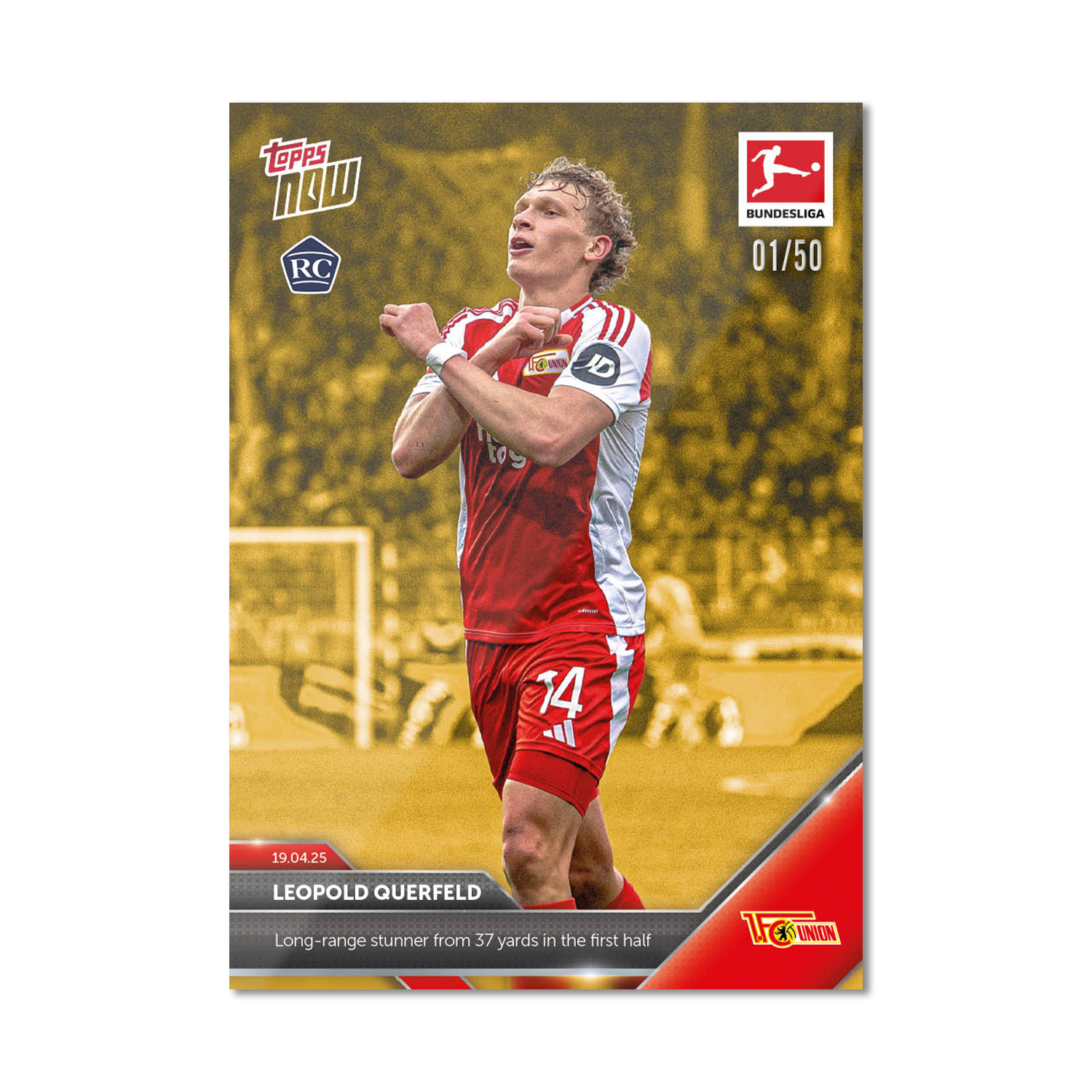 Leopold Querfeld - 2024-25 Bundesliga Topps NOW Card 169 - PR: 385 - Image 7
