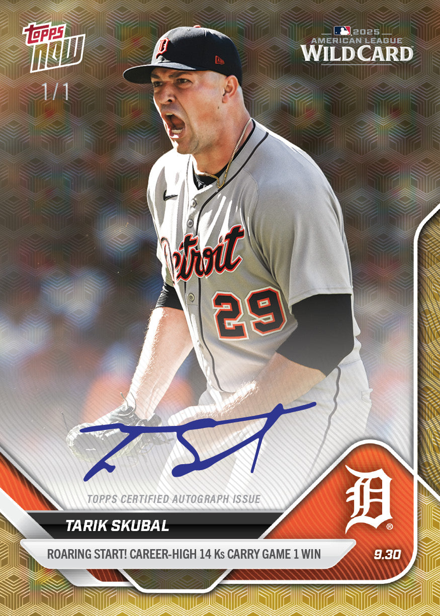 Tarik Skubal - 2025 MLB Topps NOW - Card 797 - PR: 2474 - Image 2