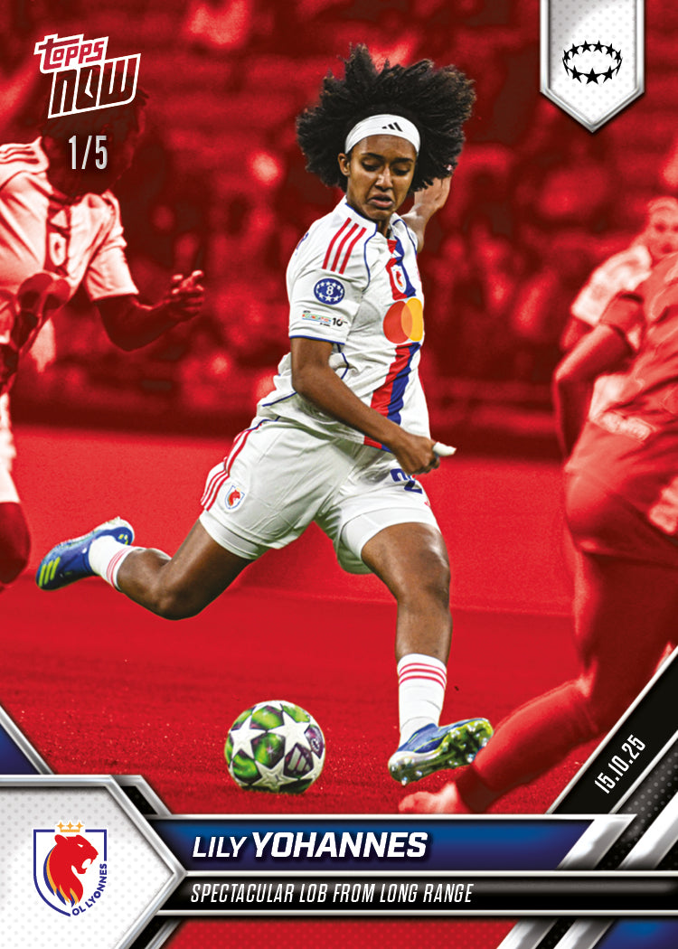 Lily Yohannes - 2025-26 UWCL Topps NOW - Card 4 - PR: 365 - Image 3