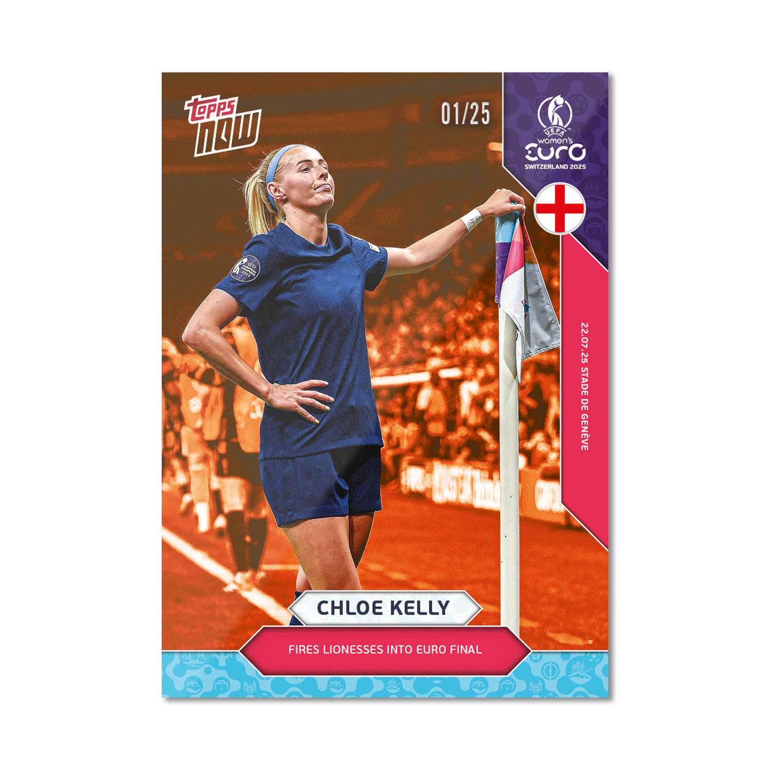 Chloe Kelly - UEFA Women’s EURO 2025™ Topps NOW - Card 25 - PR: 685 - Image 5