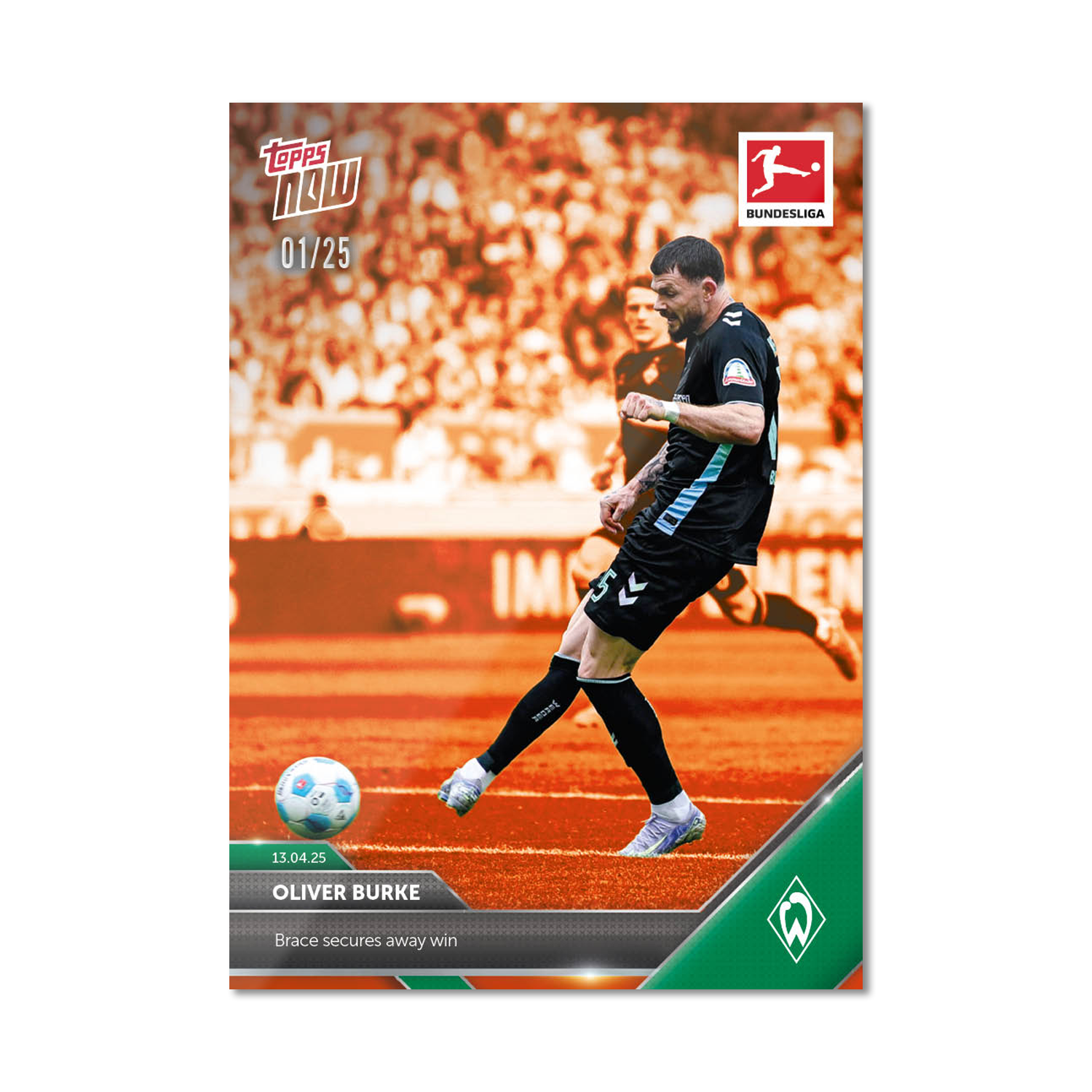 Oliver Burke - 2024-25 Bundesliga Topps NOW Card 165 - PR: 43 - Image 6