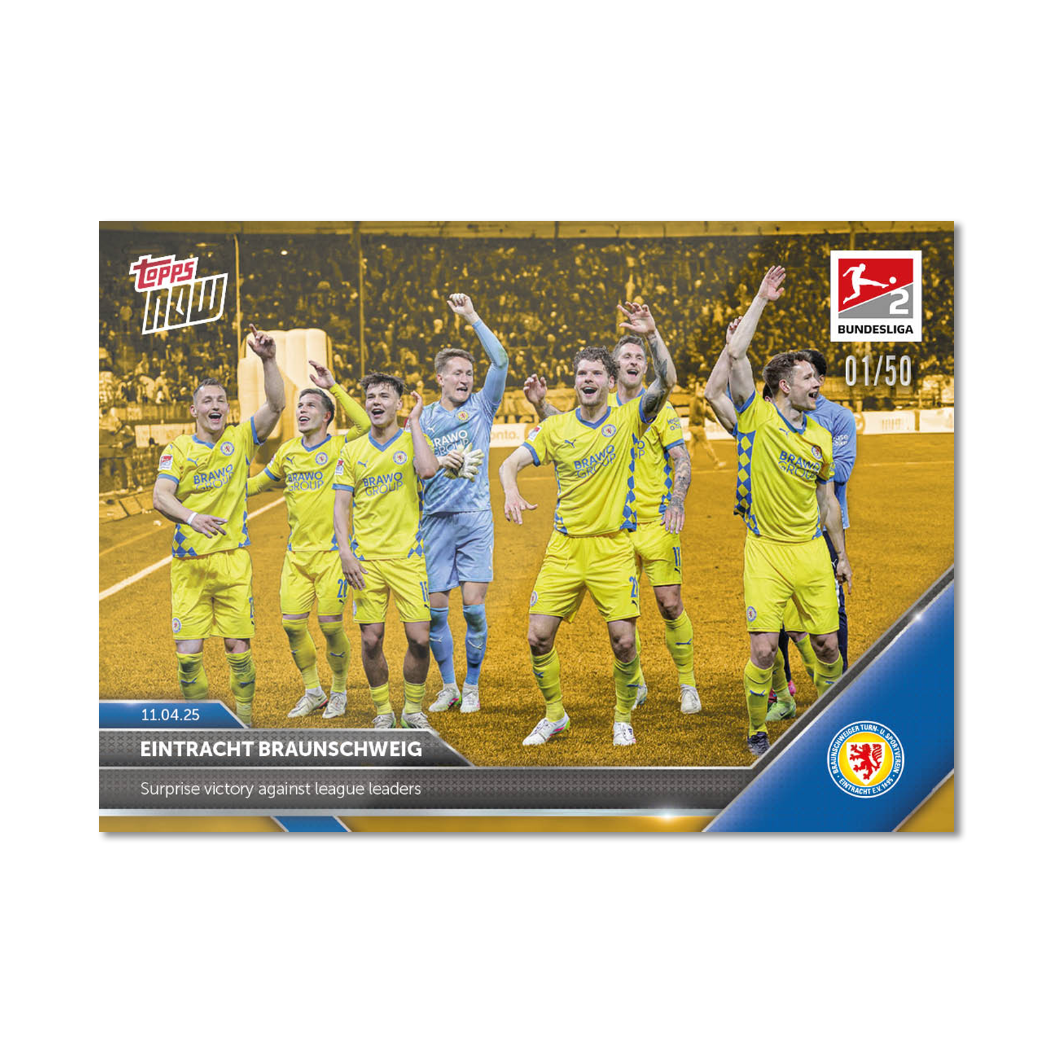 Eintracht Braunschweig - 2024-25 Bundesliga Topps NOW Card 161 - PR: 18 - Image 7