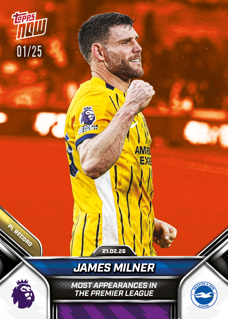 James Milner - 2025-26 Premier League Topps NOW - Card 141 - PR: 559 - Image 5