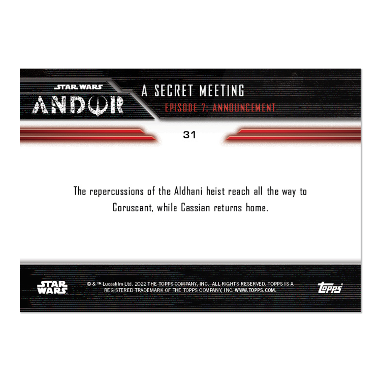 2022 TOPPS NOW Star Wars: Andor Episode 7 - 5 Card Set - PR: 687 - Image 3