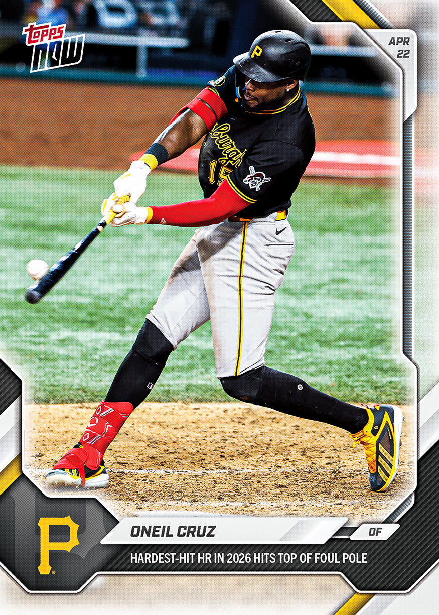 Oneil Cruz - 2026 MLB Topps NOW - Card 108 - PR: 649