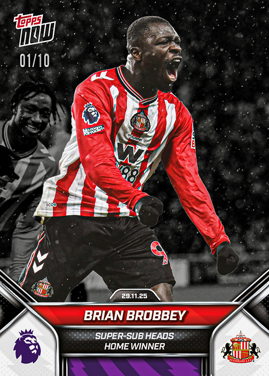 Brian Brobbey - 2025-26 Premier League Topps NOW - Card 65 - PR: 376 - Image 4