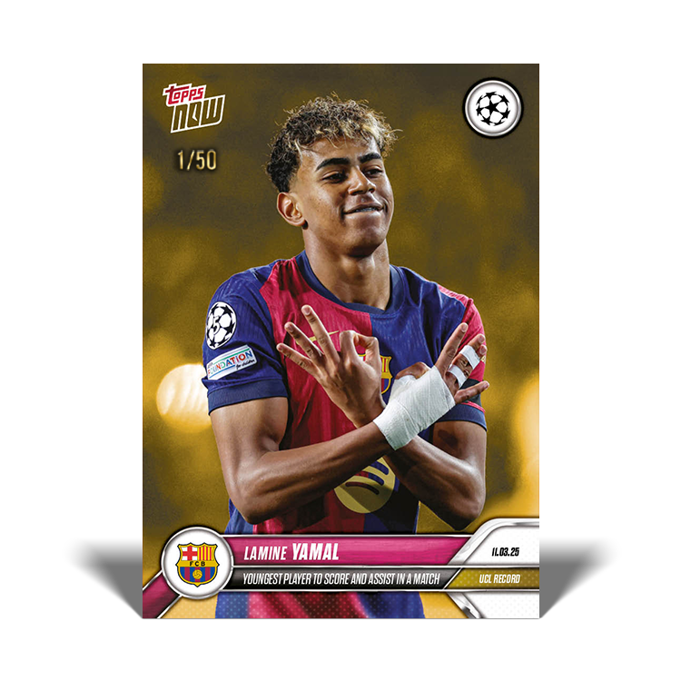 Lamine Yamal - 2024-25 UCL Topps NOW Card 121 - PR: 3742 - Image 3