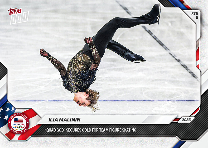 Ilia Malinin - 2026 Olympics Topps NOW - Card 3 - PR: 2351 - Image 3