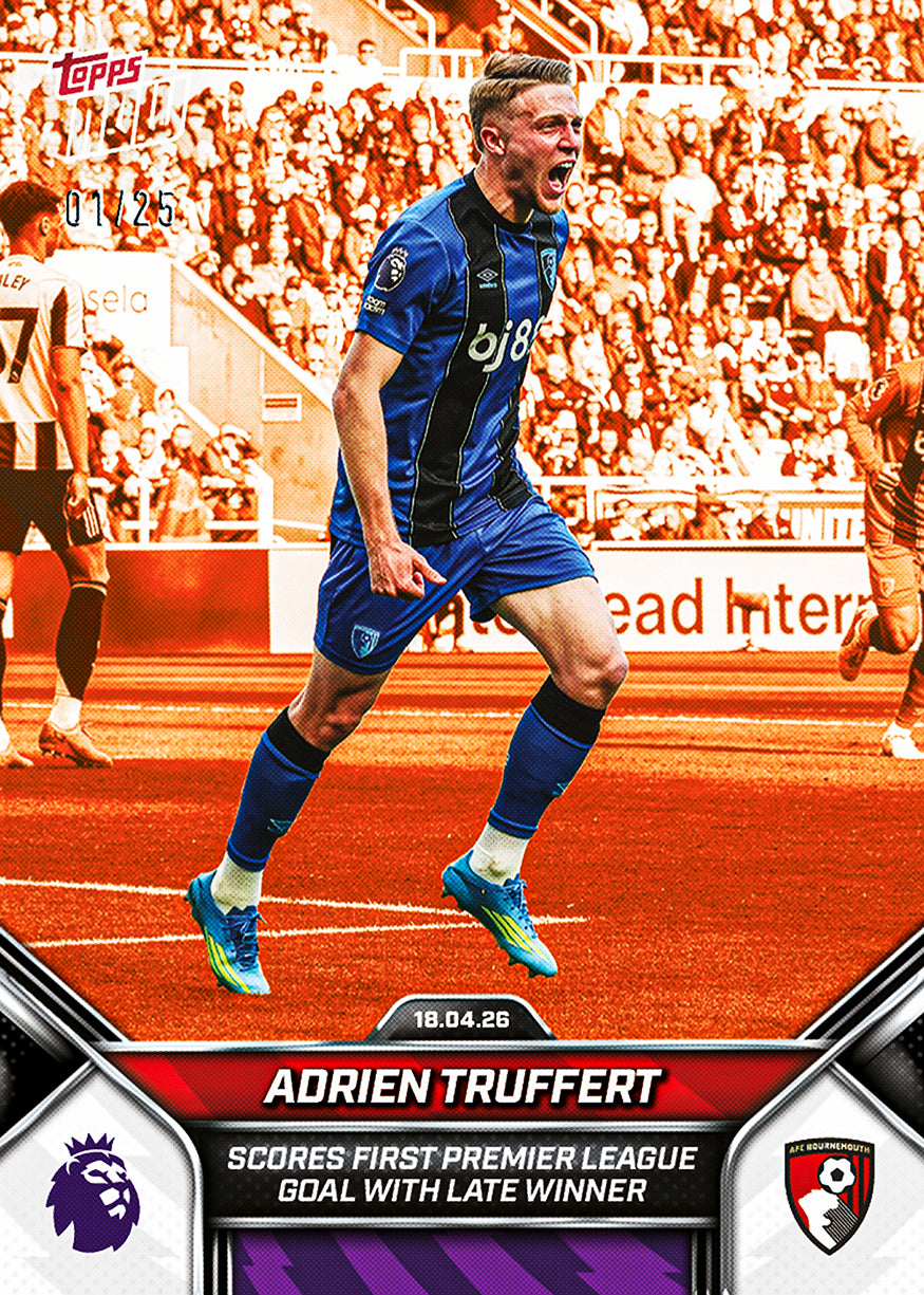 Adrien Truffert - 2025-26 Premier League Topps NOW - Card 172 - PR: 157 - Image 5