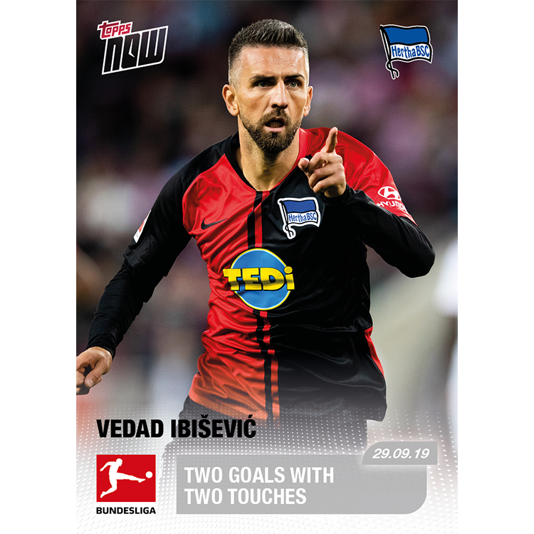 Two goals with two touches - Bundesliga TOPPS NOW Card #26 - Print Run: 49