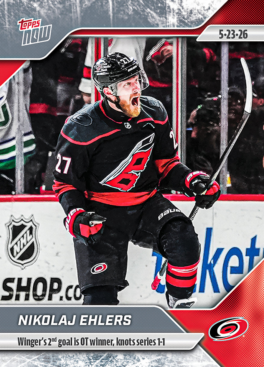Nikolaj Ehlers - 2025-26 NHL Topps NOW - Sticker # 183 Pack - PR: 180