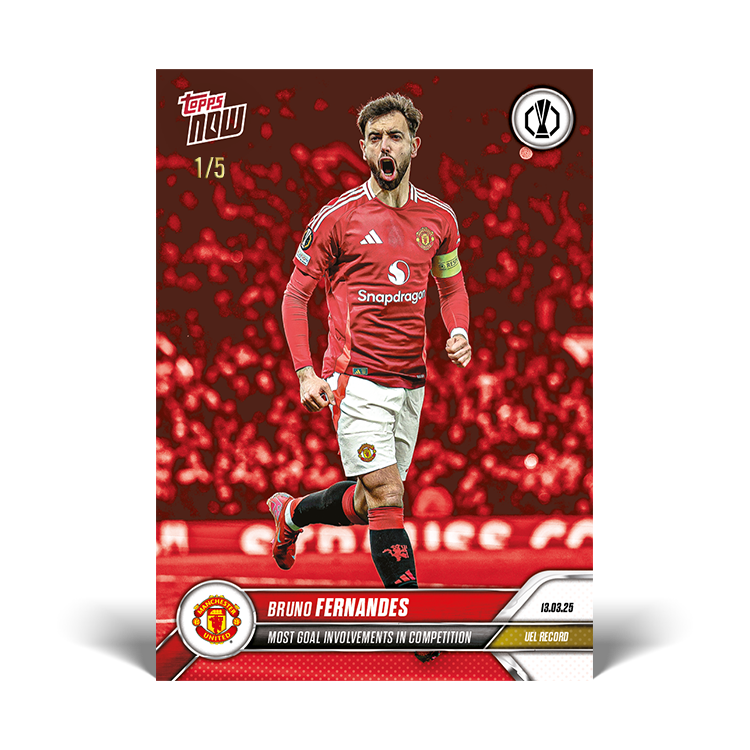 Bruno Fernandes - 2024-25 UEL Topps NOW Card 24 - PR: 266 - Image 4