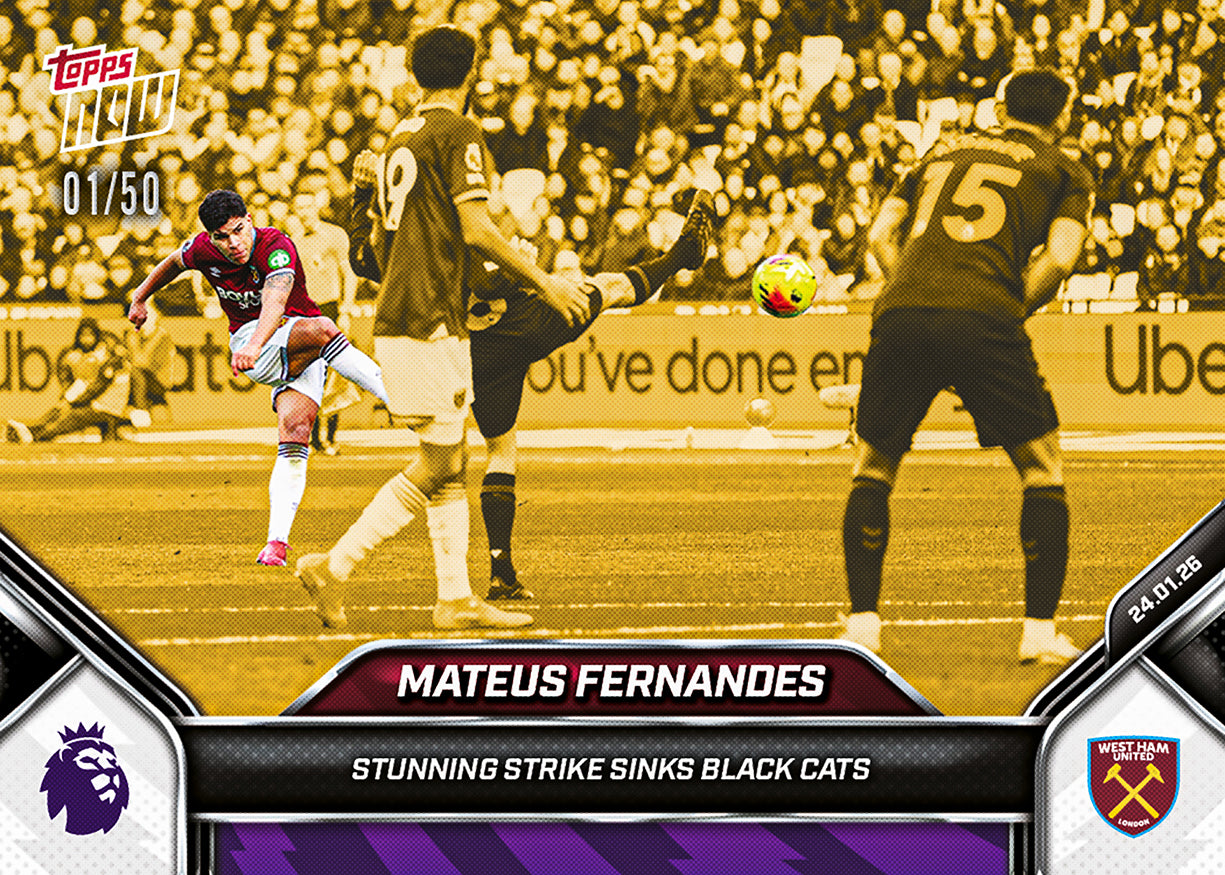 Mateus Fernandes - 2025-26 Premier League Topps NOW - Card 114 - PR: 259 - Image 6