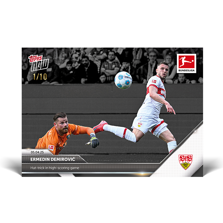Ermedin Demirović - 2024-25 Bundesliga Topps NOW Card 158 - PR: 124 - Image 5