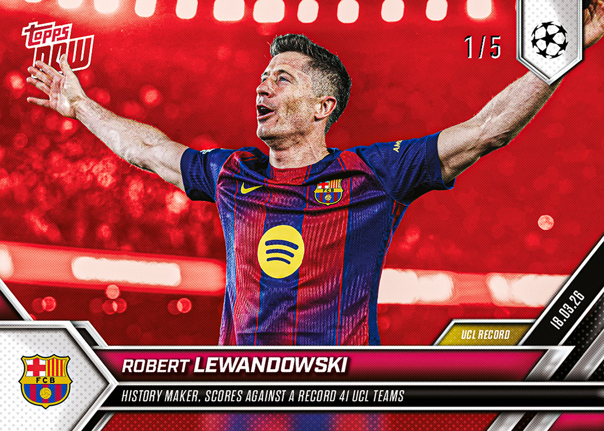 Robert Lewandowski - 2025-26 UCL Topps NOW - Card 113 - PR: 1810 - Image 5