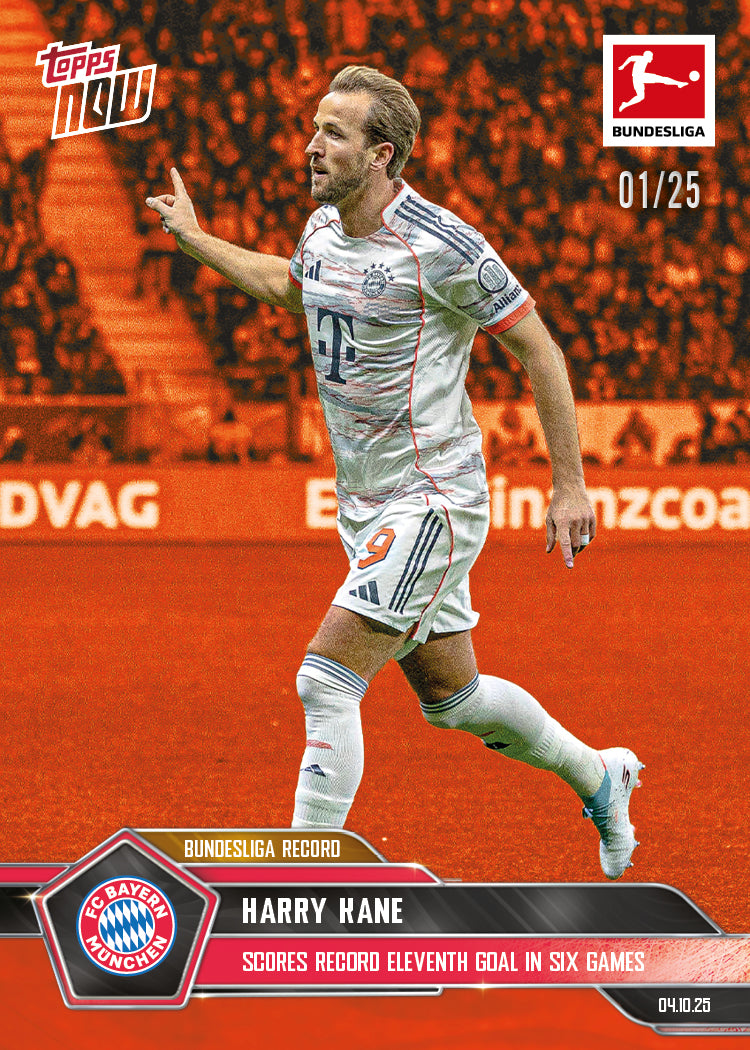 Harry Kane - 2025-26 Bundesliga Topps NOW - Card 39 - PR: 329 - Image 5