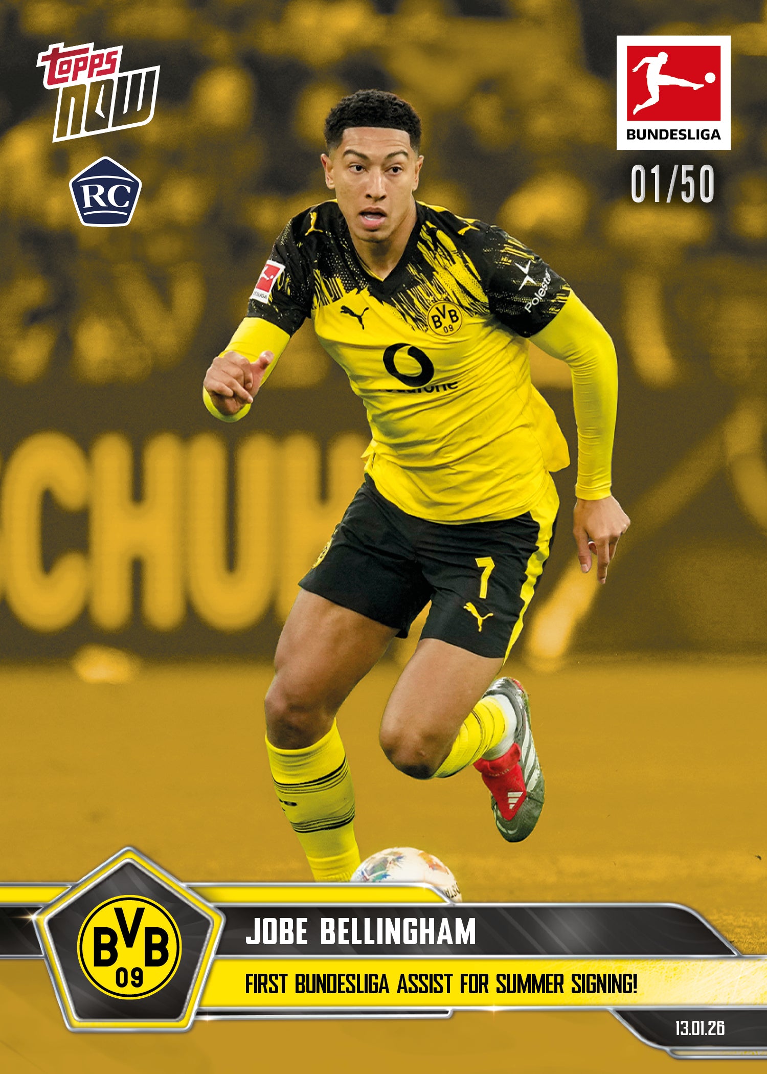 Jobe Bellingham - 2025-26 Bundesliga Topps NOW - Card 96 - PR: 1033 - Image 6
