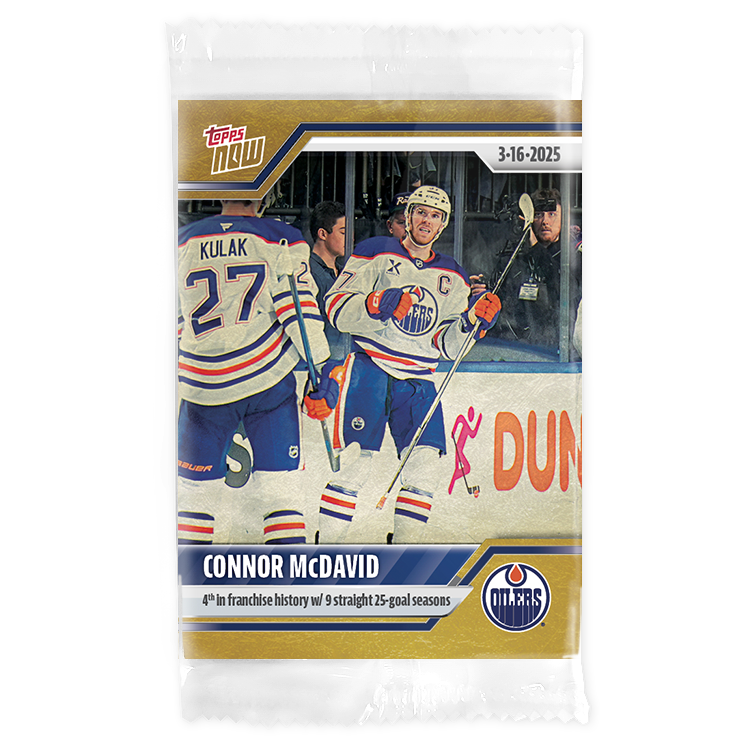 Connor McDavid - 2024-25 NHL Topps NOW - Sticker # 135 Pack - PR: 225 - Image 2