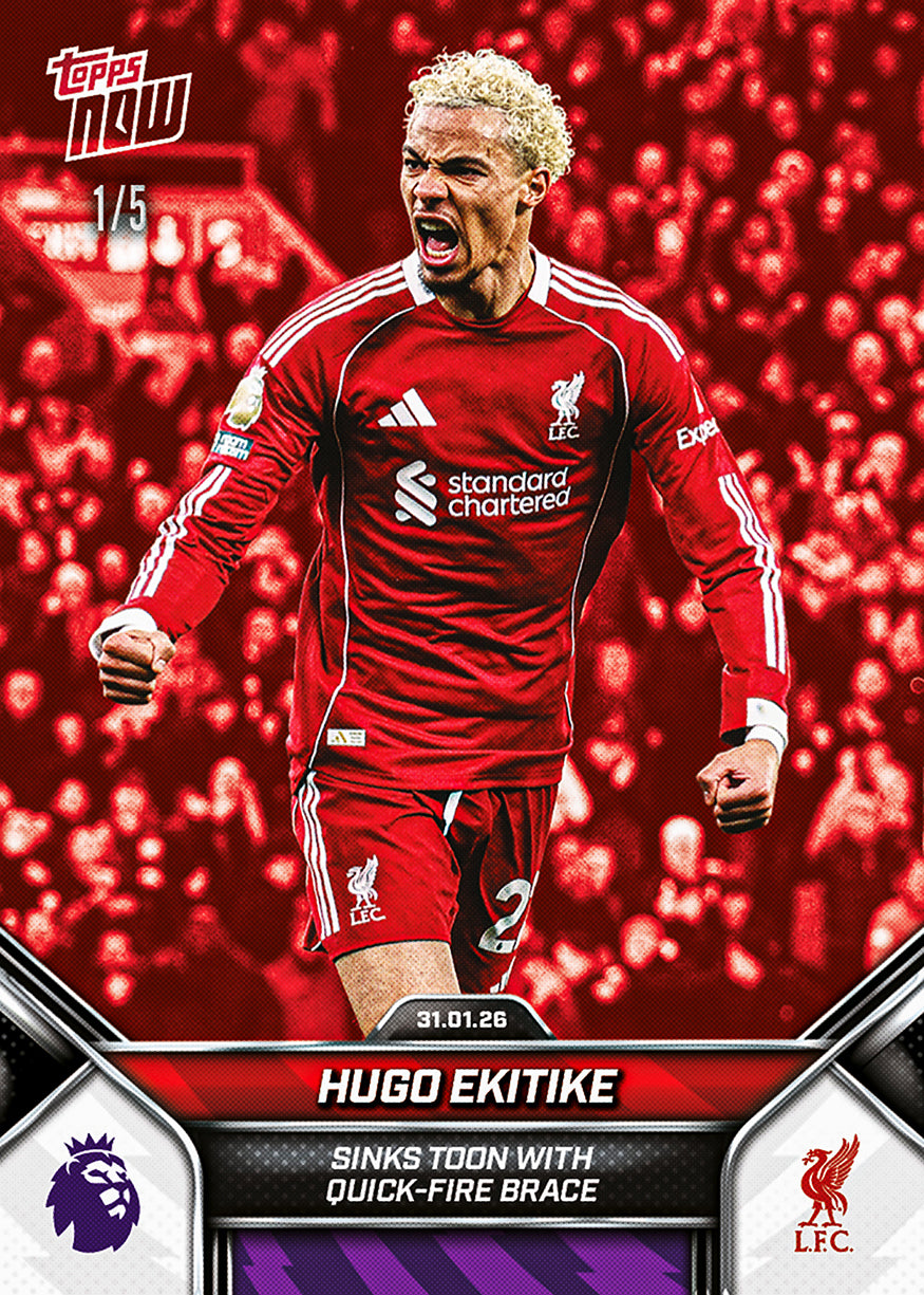Hugo Ekitike - 2025-26 Premier League Topps NOW - Card 121 - PR: 906 - Image 3