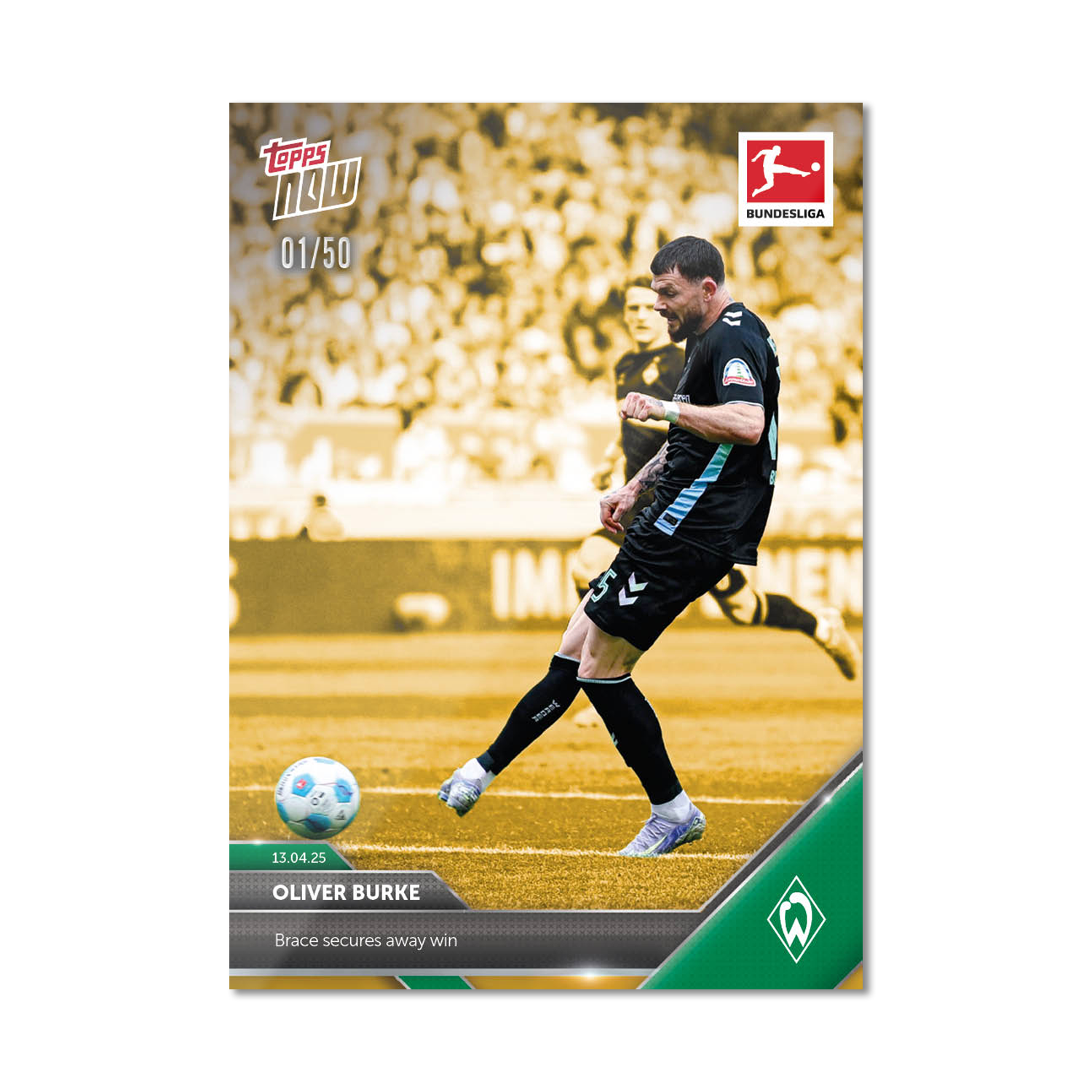 Oliver Burke - 2024-25 Bundesliga Topps NOW Card 165 - PR: 43 - Image 7