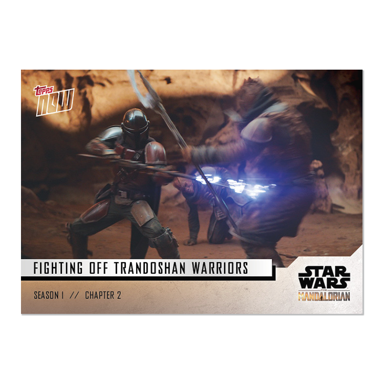 Star Wars: The Mandalorian TOPPS NOW 5-Card Pack - S1 : Chapter 2 - Print Run: 553 - Image 2