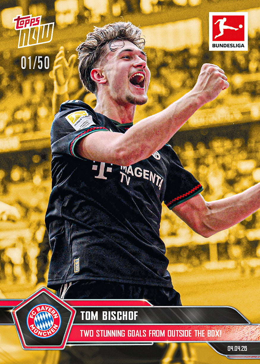 Tom Bischof - 2025-26 Bundesliga Topps NOW - Card 161 - PR: 864 - Image 6