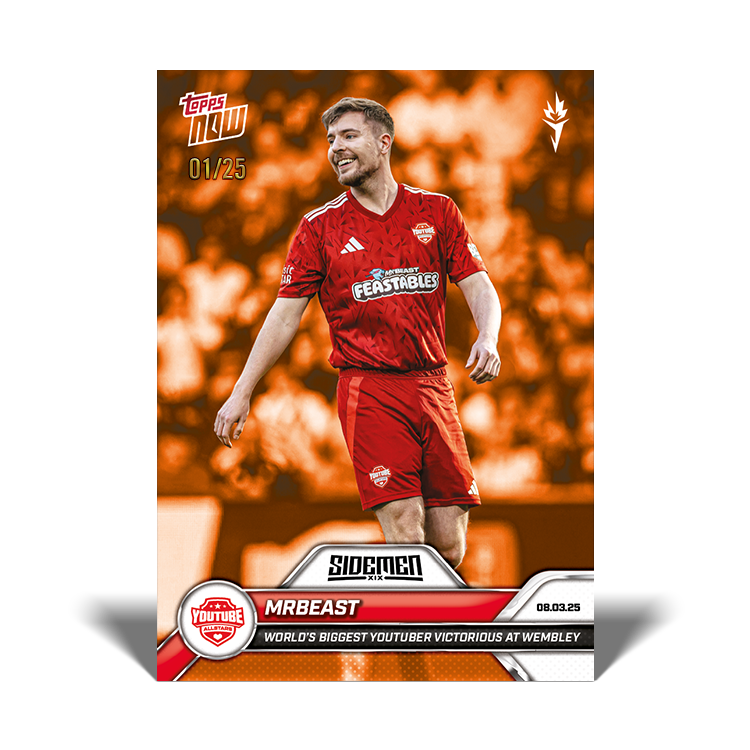 MrBeast - 2025 Sidemen Charity Match Topps NOW Card 7 - PR: 6358 - Image 5