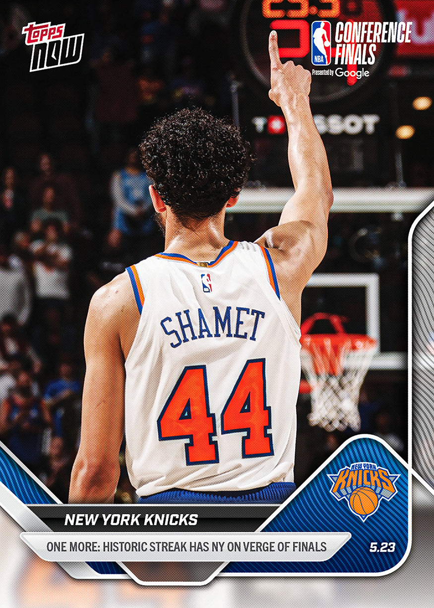 New York Knicks - 2025-26 NBA Topps NOW - Card 319 - PR: 1356