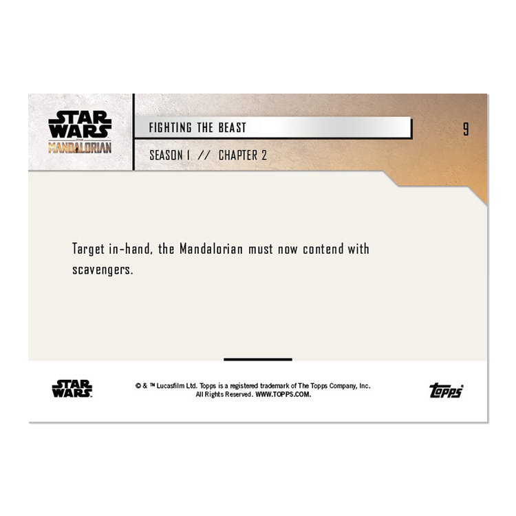 Star Wars: The Mandalorian TOPPS NOW 5-Card Pack - S1 : Chapter 2 - Print Run: 553 - Image 9