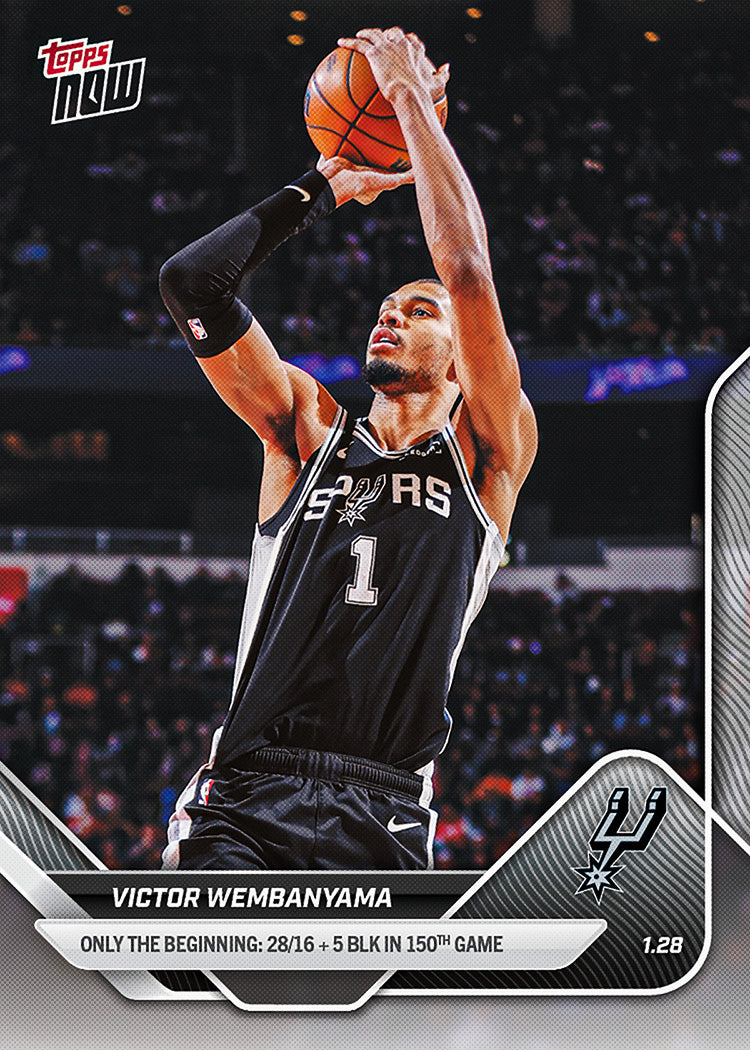 Victor Wembanyama - 2025-26 NBA Topps NOW - Card 148 - PR: 3000