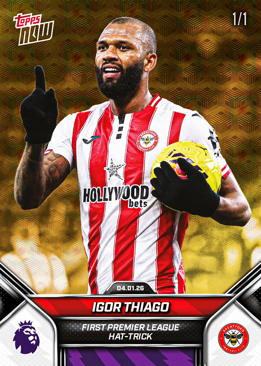 Igor Thiago - 2025-26 Premier League Topps NOW - Card 99 - PR: 268 - Image 2