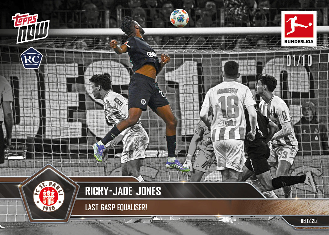 Ricky-Jade Jones - 2025-26 Bundesliga Topps NOW - Card 73 - PR: 358 - Image 4